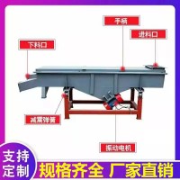 長(zhǎng)方篩直線(xiàn)振動(dòng)篩震動(dòng)分選離篩塑料顆粒分料機(jī)可指定篩支持定制