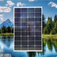 廠家批發(fā)晶天太陽能電池組件85W36片庭院燈單晶太陽能電池板