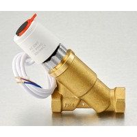 沃茨VPF動態(tài)平衡電動二通閥 黃銅螺紋式電動平衡閥